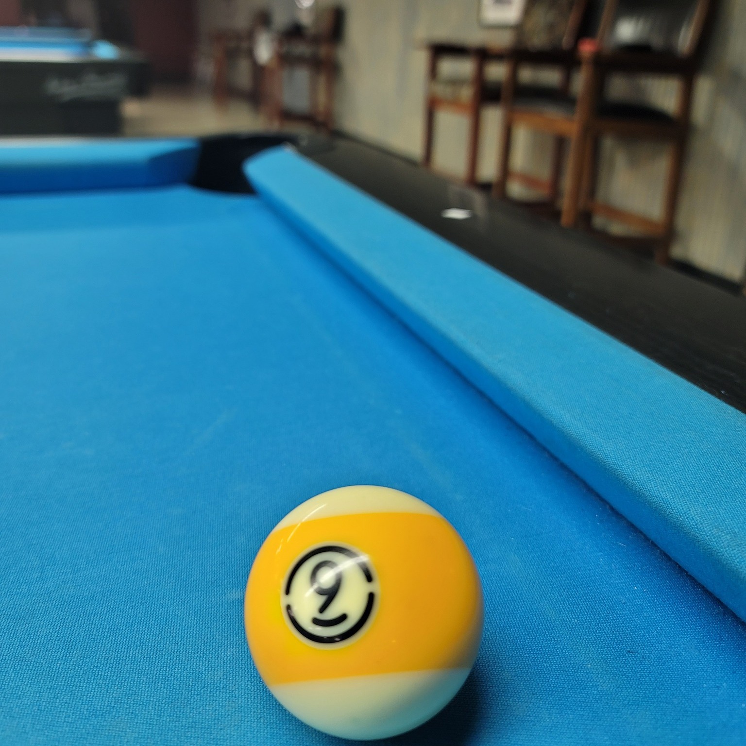 9 ball on the felt